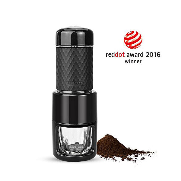 NNEDSZ Coffee Maker Red Dot Award Winner Portable Espresso Cappuccino Quick Cold Brew Manual Coffee Maker Machines All in One - Black