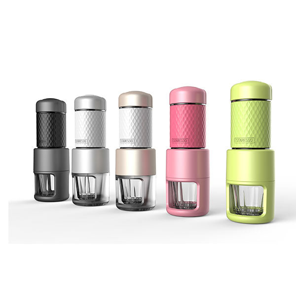 NNEDSZ Coffee Maker Red Dot Award Winner Portable Espresso Cappuccino Quick Cold Brew Manual Coffee Maker Machines All in One - Black